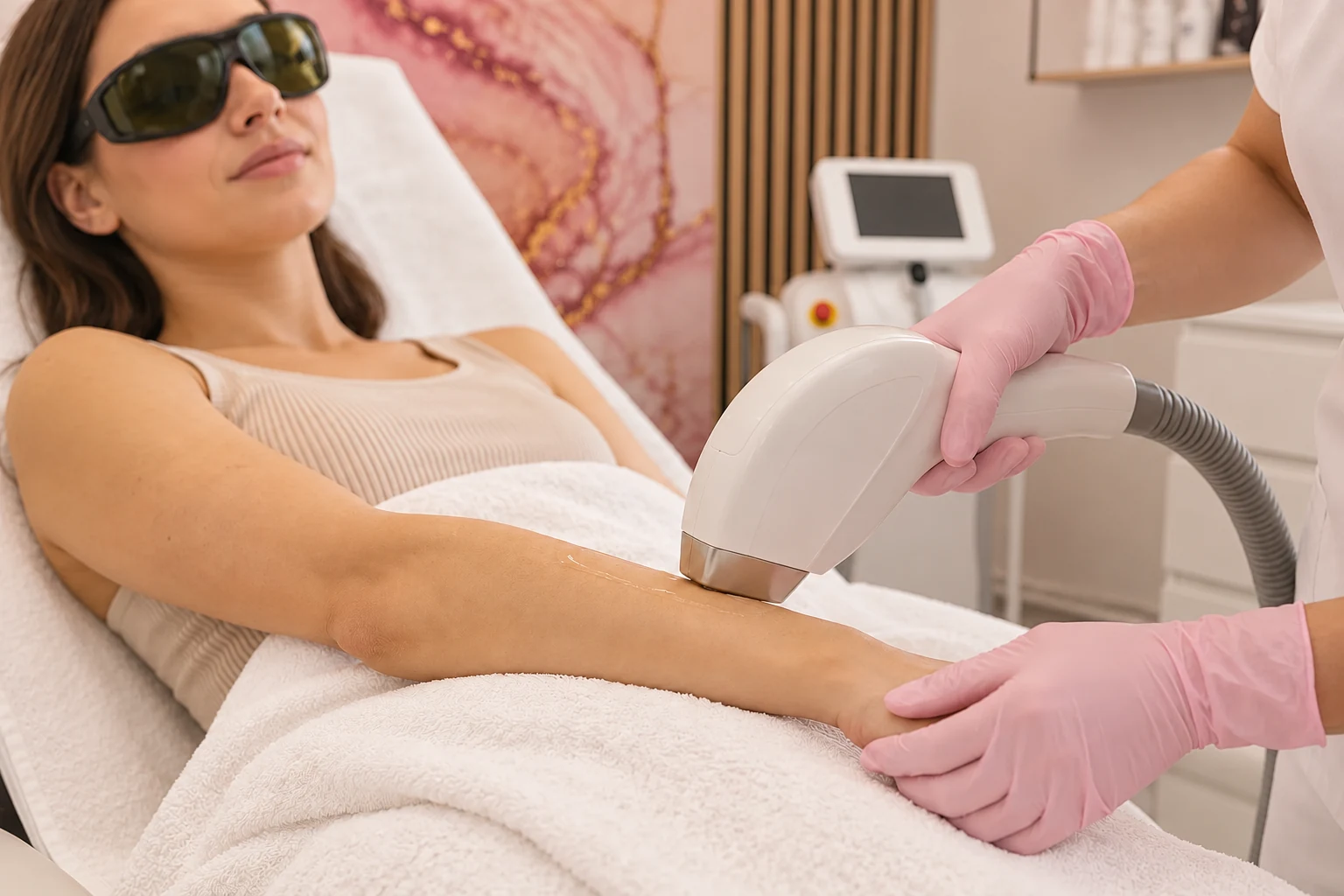 epilarea laser a brațului