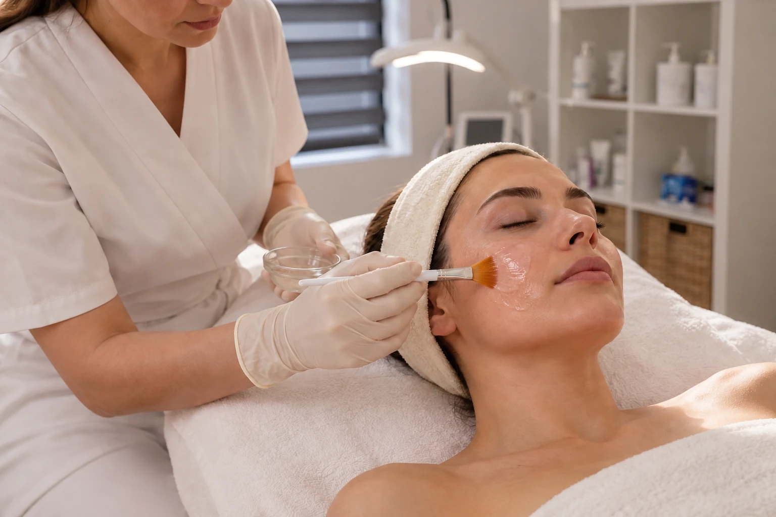 Scenă ilustrativă pentru peeling noon aesthetics la amazingskin